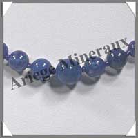 LAPIS LAZULI - Collier Perles 4  10 mm en dgrad - 44 cm - M001