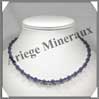 LAPIS LAZULI - Collier Perles 4 et 6 mm en altern - 45 cm - C001 Afghanistan