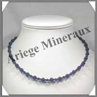 LAPIS LAZULI - Collier Perles 4 et 6 mm en altern - 45 cm - C001