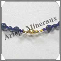 LAPIS LAZULI - Collier Perles 4 et 6 mm en altern - 45 cm - C001