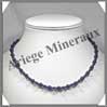 LAPIS LAZULI - Collier Perles 4 et 6 mm en altern - 45 cm - C002 Afghanistan