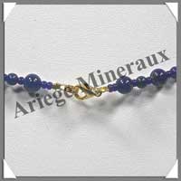 LAPIS LAZULI - Collier Perles 4 et 6 mm en altern - 45 cm - C002