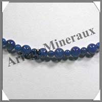 LAPIS LAZULI - Collier Perles 4 et 6 mm en altern - 45 cm - C003