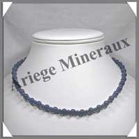 LAPIS LAZULI - Collier Perles 4 et 6 mm en altern - 44 cm - C004