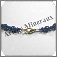 LAPIS LAZULI - Collier Perles 4 et 6 mm en altern - 44 cm - C004