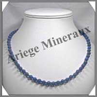 LAPIS LAZULI - Collier Perles 6 mm - 49 cm - M001