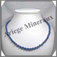 LAPIS LAZULI - Collier Perles 6 mm - 49 cm - M002