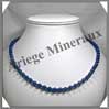 LAPIS LAZULI - Collier Perles 6 mm - 46 cm - M003 Afghanistan