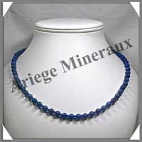 LAPIS LAZULI - Collier Perles 6 mm - 46 cm - M003