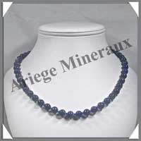 LAPIS LAZULI - Collier Perles 8 mm - 48 cm - M001