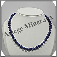 LAPIS LAZULI - Collier Perles 8 mm - 47 cm - M002
