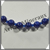 LAPIS LAZULI - Collier Perles 8 mm - 47 cm - M002