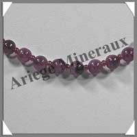 LEPIDOLITE - Collier Perles 6 mm - 47 cm - M001