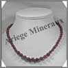 LEPIDOLITE - Collier Perles 6  8 mm en dgrad - 44 cm - M002 Brsil