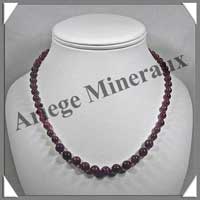 LEPIDOLITE - Collier Perles 6  8 mm en dgrad - 44 cm - M003
