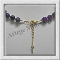 LEPIDOLITE - Collier Perles 8 mm - 49 cm - M002