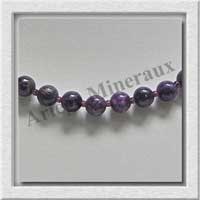LEPIDOLITE - Collier Perles 8 mm - 45 cm - M003