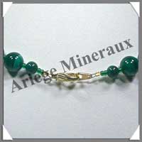 MALACHITE - Collier Perles 10 mm - 43 cm - C001
