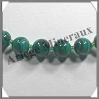 MALACHITE - Collier Perles 10 mm - 43 cm - C002