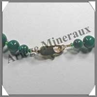MALACHITE - Collier Perles 10 mm - 43 cm - C002