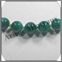 MALACHITE - Collier Perles 10 mm - 47 cm - C003