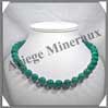 MALACHITE - Collier Perles 12 mm - 47 cm - M001 Zare