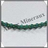 MALACHITE - Collier Perles 4 mm - 43 cm - M002
