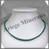 MALACHITE - Collier Perles 4 mm - 46 cm - M004 Zare