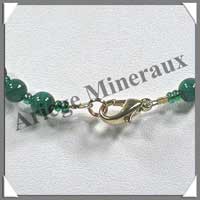 MALACHITE - Collier Perles 6 mm - 46 cm - M001