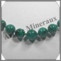 MALACHITE - Collier Perles 6  12 mm en dgrad - 46 cm - M004