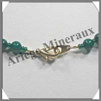MALACHITE - Collier Perles 6  12 mm en dgrad - 46 cm - M004