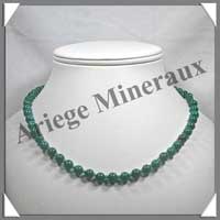MALACHITE - Collier Perles 7 mm - 45 cm - M001
