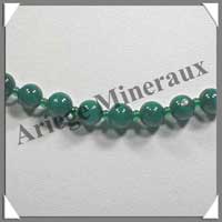 MALACHITE - Collier Perles 7 mm - 46 cm - M002