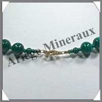 MALACHITE - Collier Perles 8 mm - 43 cm - C001