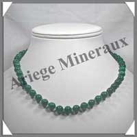 MALACHITE - Collier Perles 8 mm - 44 cm - M001