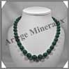 MALACHITE - Collier Perles 8  15 mm en dgrad - 50 cm - M001 Zare