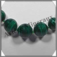 MALACHITE - Collier Perles 8  15 mm en dgrad - 50 cm - M001