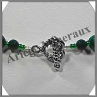 MALACHITE - Collier Perles 8  15 mm en dgrad - 50 cm - M001