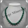 MALACHITE - Collier Perles 8  15 mm en dgrad - 51 cm - M003 Zare