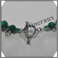 MALACHITE - Collier Perles 8  15 mm en dgrad - 51 cm - M003