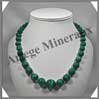 MALACHITE - Collier Perles 8  18 mm en dgrad - 51 cm - M001 Zare