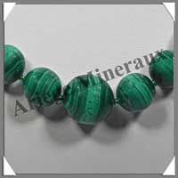 MALACHITE - Collier Perles 8  18 mm en dgrad - 51 cm - M001