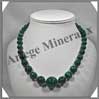 MALACHITE - Collier Perles 8  20 mm en dgrad - 49 cm - M001 Zare