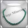 MALACHITE - Collier Perles 9 mm - 50 cm - M001 Zare