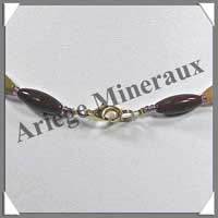 MOKAITE - Collier Compos - 5 Ovales 35x25 mm et Tubes 15 mm - 50 cm - C016