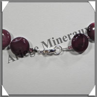 MOKAITE - Collier Compos - 3 Ovales 35x25 mm et Disques 10 mm en dgrad - 46 cm - C017