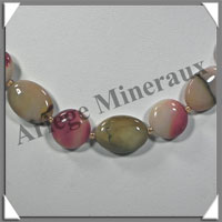 MOKAITE - Collier Compos - Disques 14 mm et Ovales 10x20 mm - 45 cm - C026