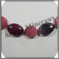 MOKAITE - Collier Compos - Disques 14 mm et Ovales 12x18 mm alterns - 47 cm - C033