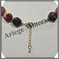 MOKAITE - Collier Compos - 3 Ovales 35x25 mm et Disques 14 mm en dgrad - 46 cm - C041