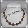MOKAITE - Collier Compos - Disques 14 mm et Perles 6 mm alterns - 45 cm - C005 Australie